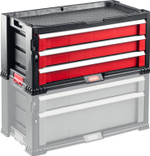 KETER DRAWER-3, 562 х 289 х 262 мм, (22″), ящик с 3 выдвижными полками (38381-3)