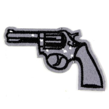 Нашивка Пистолет (серый)