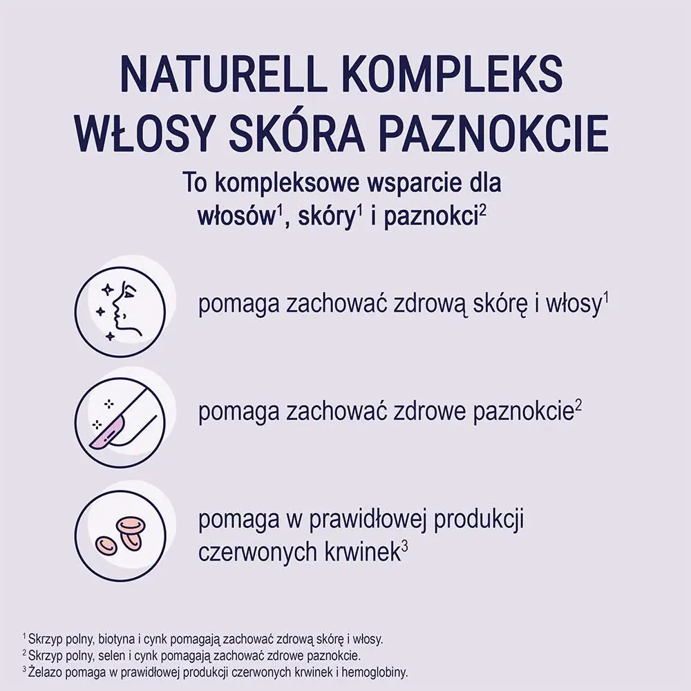 Naturell - Комплекс для ногтей и кожи волос, 120 таблеток