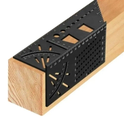 Линейка/угольник 215мм, Алюминий