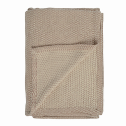 Покрывало хлопковое 230х250 Tkano Ethnic бежевое