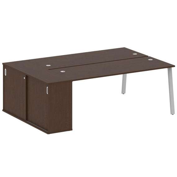 Метал Систем Рабочая станция с шкафом-купе на А-образном м/к БА.РС-СШК-1.5 Т