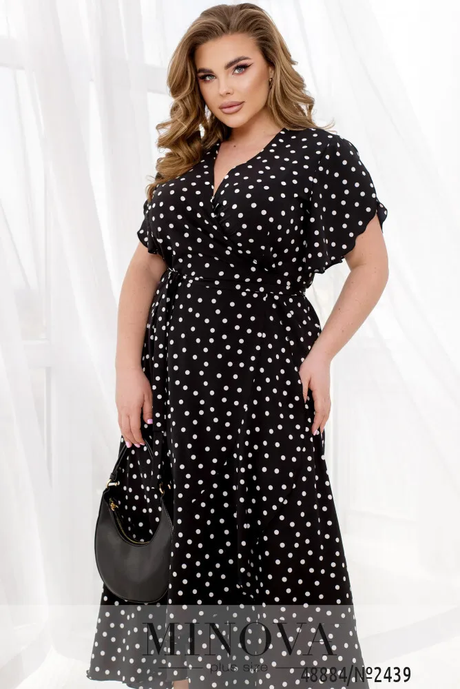 Платье 2439-черный Minova
