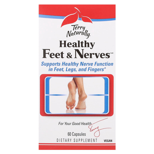 Terry Naturally, Healthy Feet & нервной системы, 60 капсул
