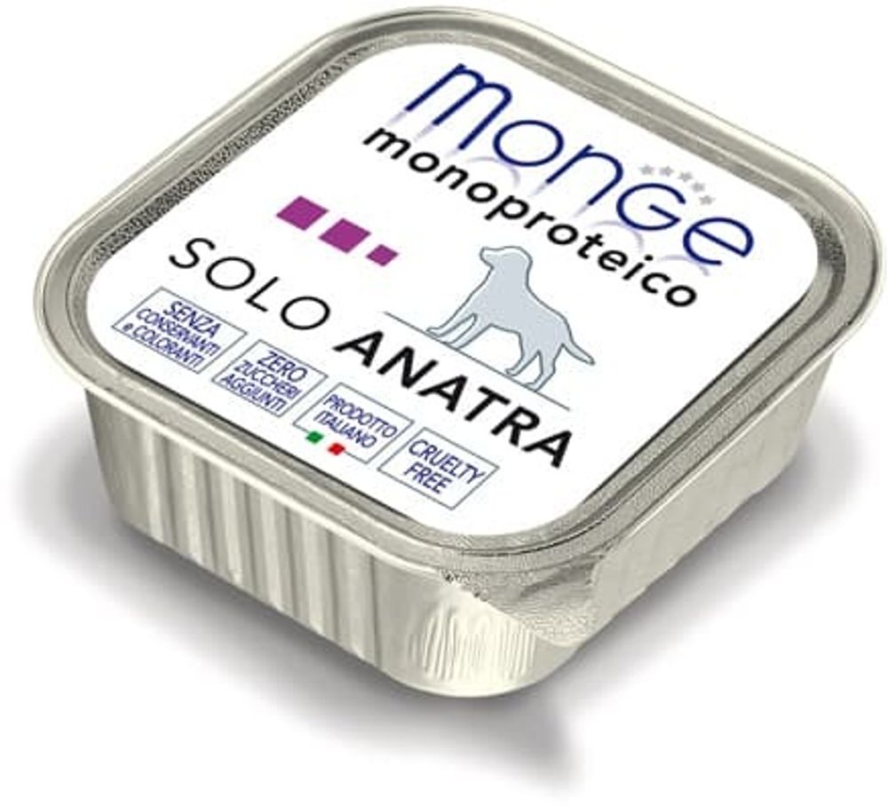 Monge Dog Monoproteico Solo консервы для собак паштет из утки 150 г