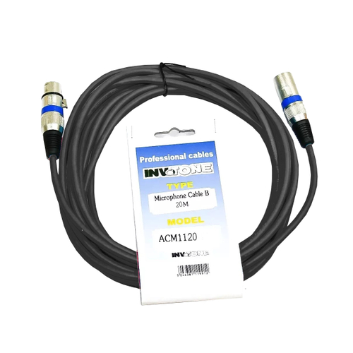 INVOTONE ACM1120 BK - микрофонный аудиокабель, XLR/ длина 20 м (черный)