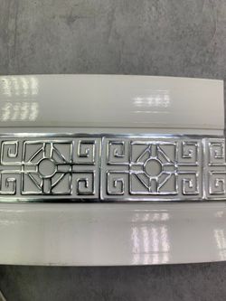 Белый с серебром "Амулет" (7см) декоративная планка (бленда)