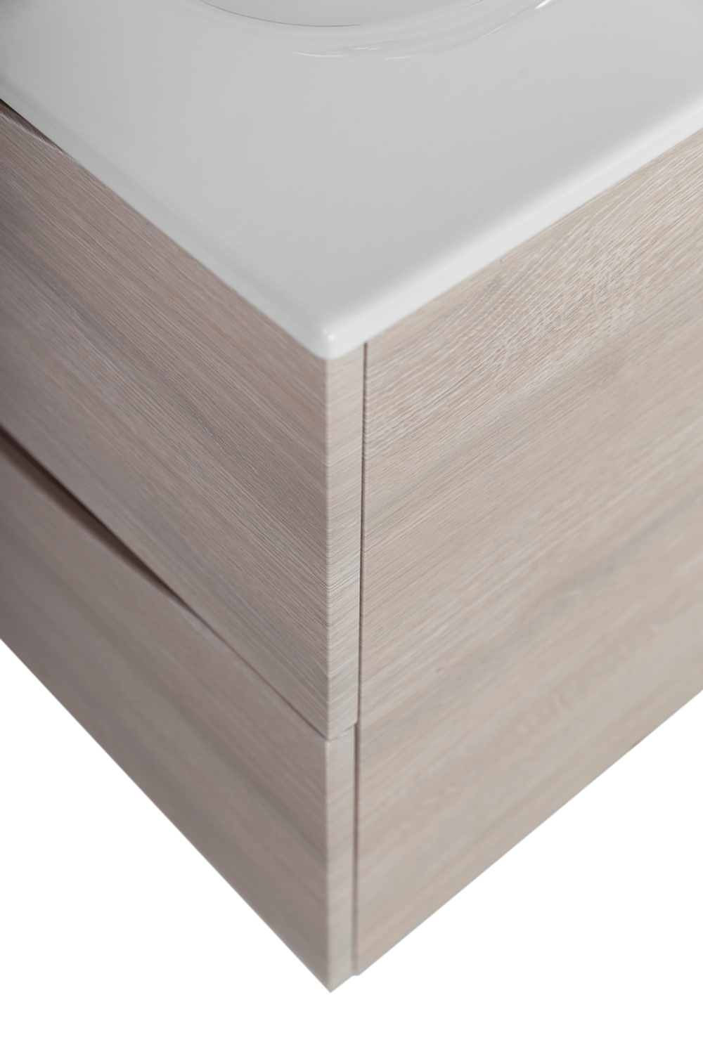 Тумба с раковиной подвесная BelBagno MARINO-CER-N-700-2C-SO-RG-P Rovere Grigio, раковина белая BB-8099-70