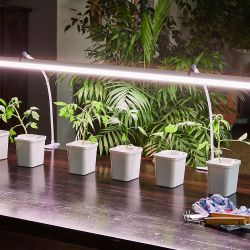 UFP-M02C-450 WHITE POLYBAG SET2 Подставка для светильника ULI-P. на прищепке. длина трубки 450мм. набор из 2шт. Белая. ТM ФитоЛето