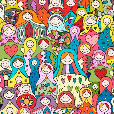 Веселые матрешки