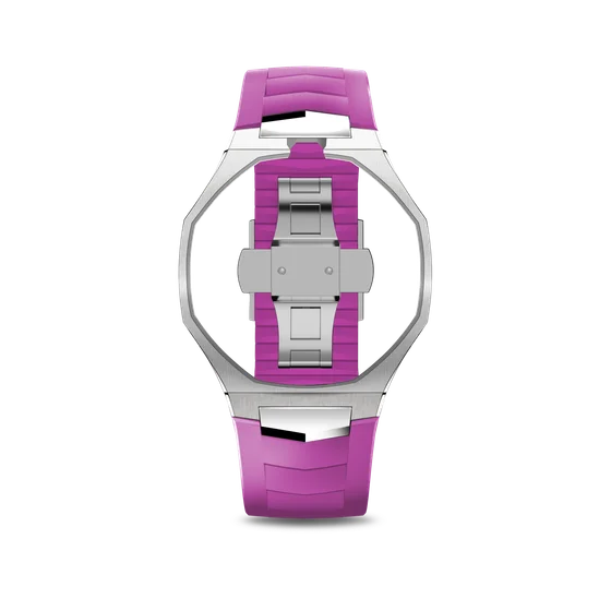Корпус для часов POP-Swatch x AP - HUIT BLANC из 2 ремешков