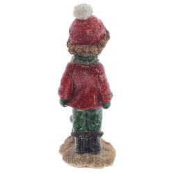 GAEM Фигурка декоративная "Мальчик и медвежонок", L8,5 W5 H13,5 см