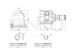 ШРУС внутренний UNIO CVJ-30014