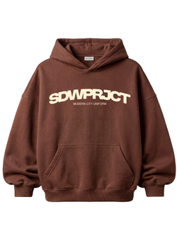 Худи "SDWPRJCT" в коричневом цвете