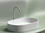 Умывальник чаша накладная овальная (цвет Белый Матовый) Element 608x385x122мм