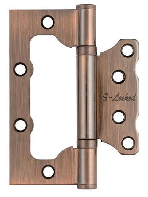 Петля  БЕЗ ВРЕЗКИ  S-Locked накл. B АC  медь (цена за 2шт) 100*75* 2,5мм / 121992