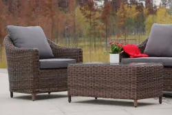 "Кон Панна" лаунж-зона из искусственного ротанга, цвет коричневый