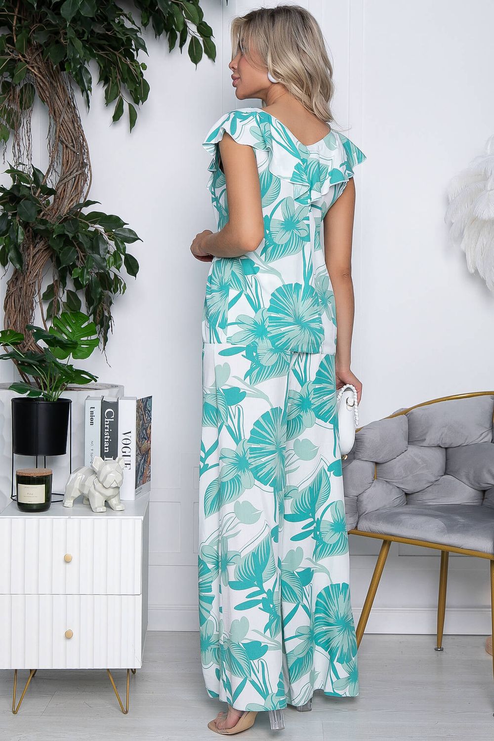 Костюм Я на море (белый/мята) К10384 LT Collection (Акция)