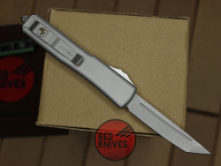 Нож Microtech Ultratech Tanto T/E A+++ - серая рукоять, клинок апокалиптик