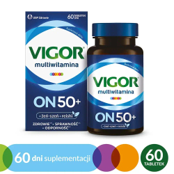 БАД Vigor Multivitamin ON 50+, 60 таблеток