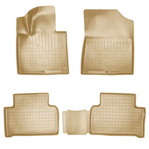 Ковры в салон Norplast/Unidec для Kia Sorento IV в кузове MQ4 (2020-)Полиуретан,Бежевый, арт.NPA11-C43-657-B