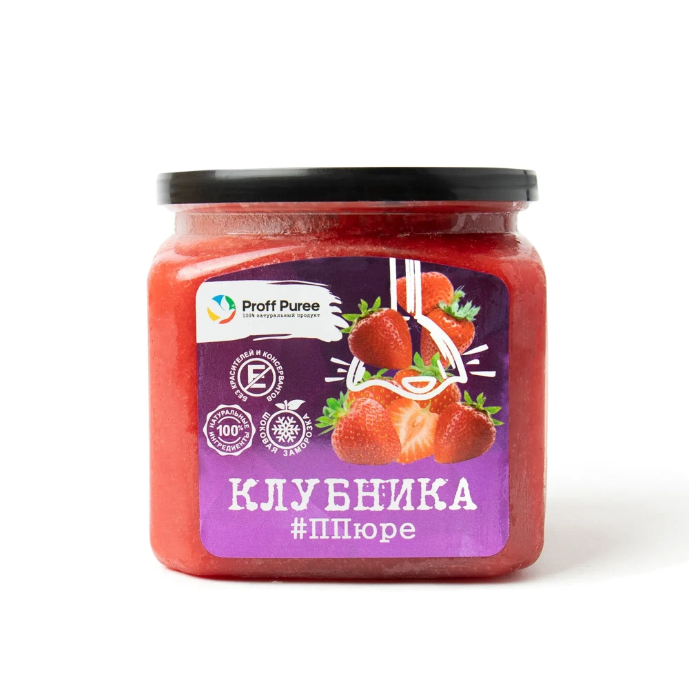 Пюре Proff Puree клубника, 500гр