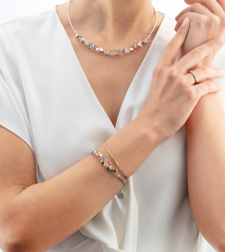 Браслет Coeur de Lion Multicolour Pastel Gold 0146/32-1590 19