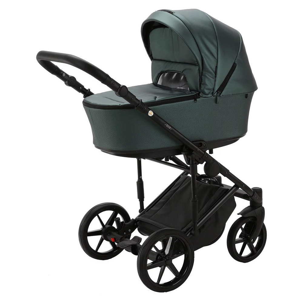 Детская коляска Adamex Zico Deluxe 3 в 1 Z-SM15 Т.ЗЕЛ. КОЖА