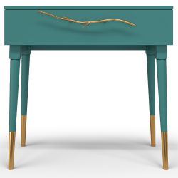 Консоль Арт Колор matte Стайл Голд Пастельно-синий матовый