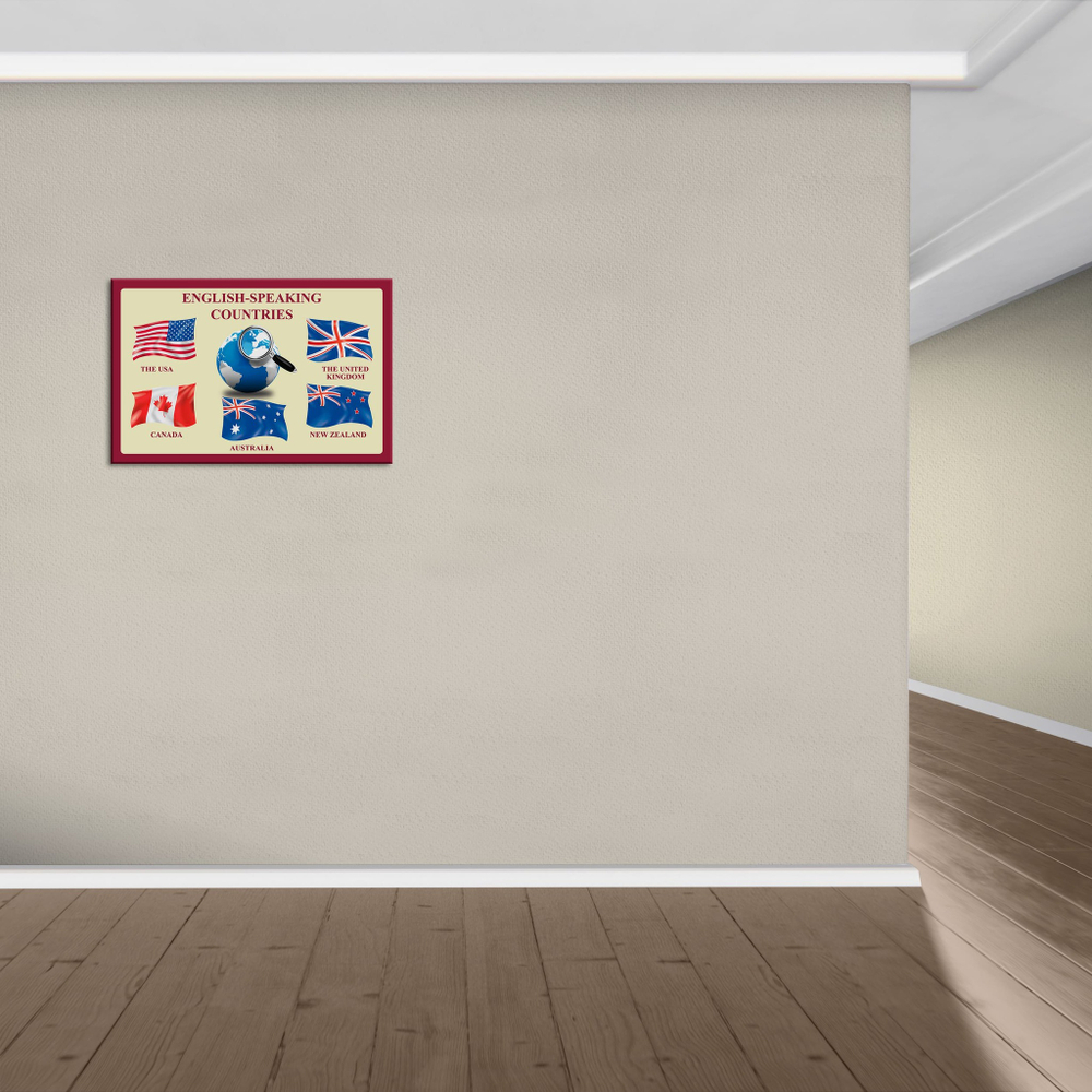 Табличка English-Speaking Countries. Англоговорящие страны. Английский 151000509