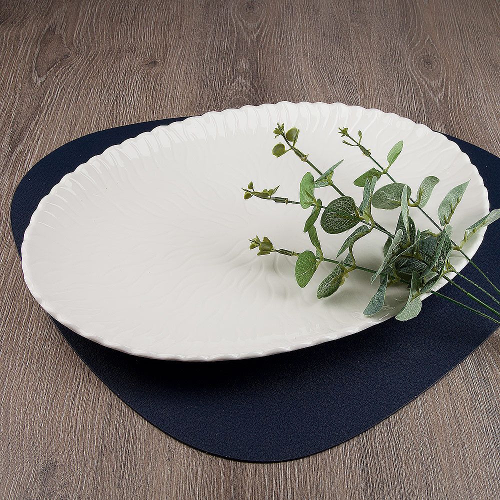 Блюдо сервировочное " " 38*26*4см. (min4) (фарфор) (транспортная упаковка)