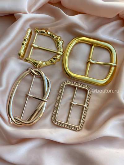 Пряжка золотая с переплетением
