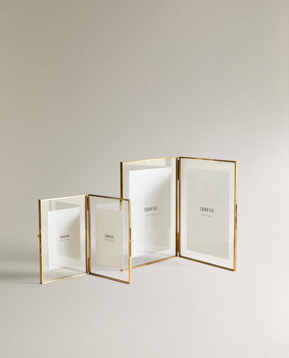 Zara Home Фоторамка из стекла, цвет прозрачный, 25 см