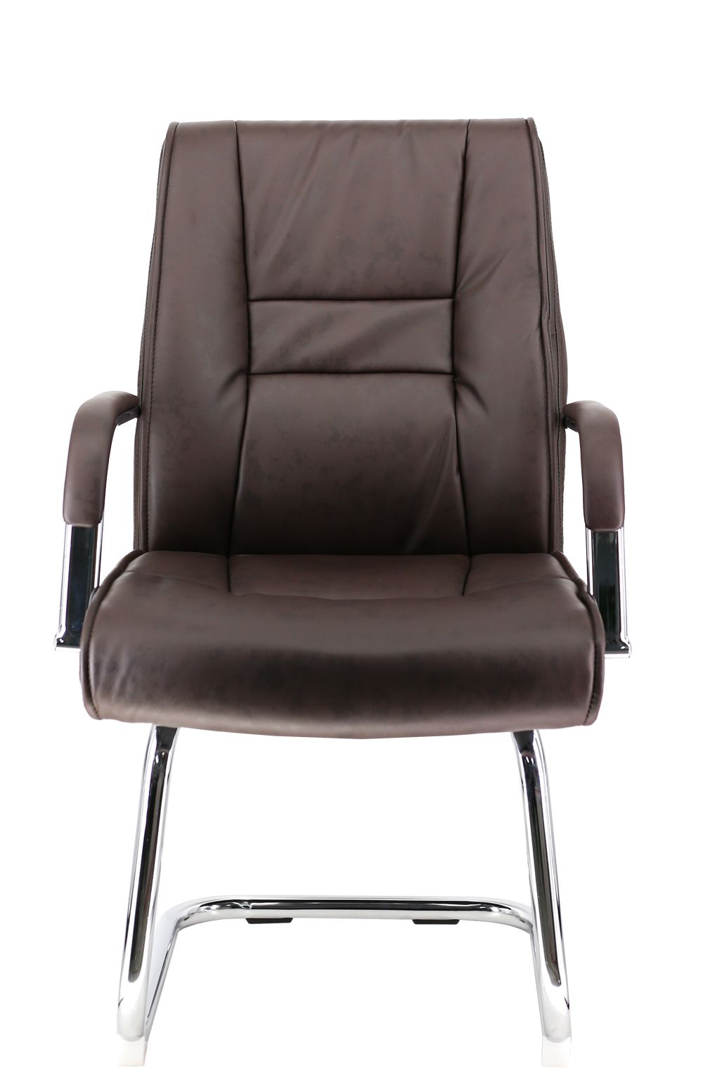 Кресло для посетителей Everprof Kent CF Экокожа Коричневый