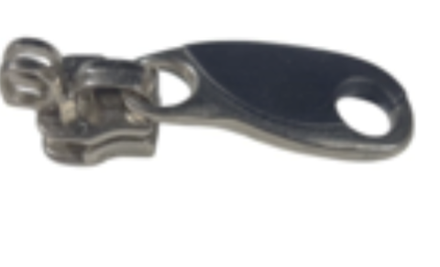 Бегунок для чемодана №8 узкий, обратный, никель