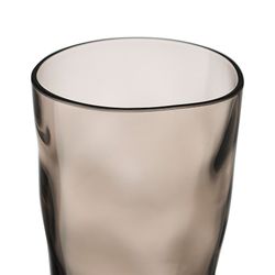 Набор стаканов из акрила Hollow, 550 мл, серо-коричневый, 4 шт.
