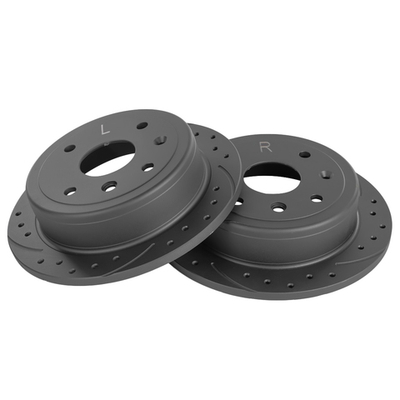 Диск тормозной задний перфорированный PRO-Line с покрытием (компл.2 шт) CHEVROLET Lacetti GANZ GIJ06008S