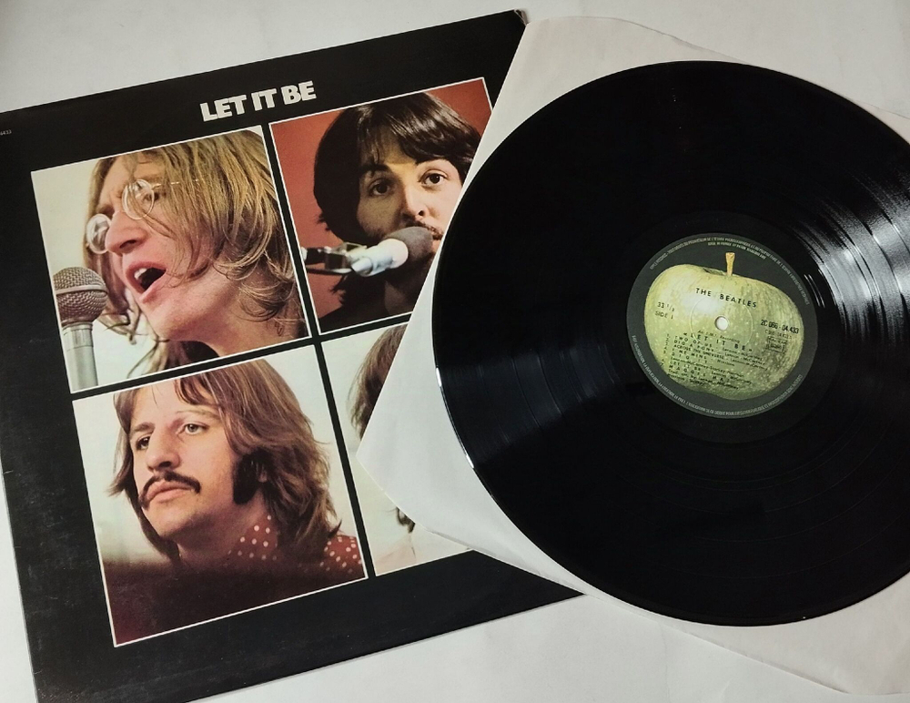 Винтажная виниловая пластинка LP The Beatles Let It Be (France 1978)