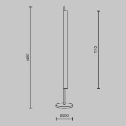 Торшер светодиодный Maytoni   MOD258FL-L15BS3K