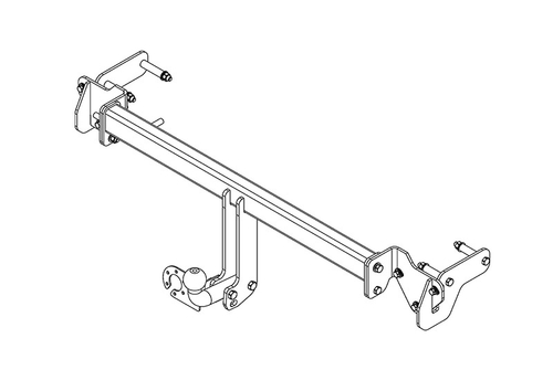 Фаркоп на CHEVROLET SPARK (2011) (без электрики, паспорт/сертификат в комплекте) Автос.CV 10