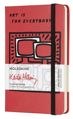 Блокнот Moleskine Limited Keith Haring Pocket 90x140мм 192стр нелинованный красный (LEKH01QP012)