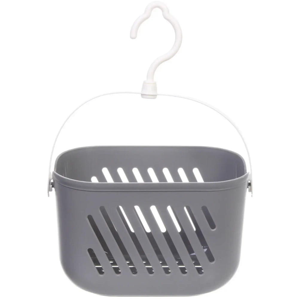 Корзинка для хранения подвесная «ЛЕНАРО», цвет серый, 23*13*14см, нагрузка 2кг (пакет)