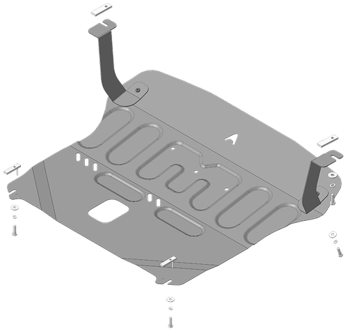 Стандартная Защита картера Двигателя, КПП. 1,5 мм, Сталь. для KIA Sportage R 2023-н.в. АвтоСтандарт.51004