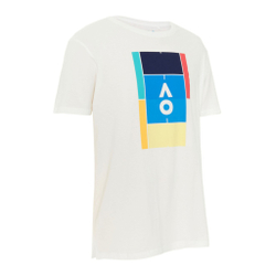 Мужское теннисное поло Australian Open Court Logo T-Shirt Men - White, Multicoloured