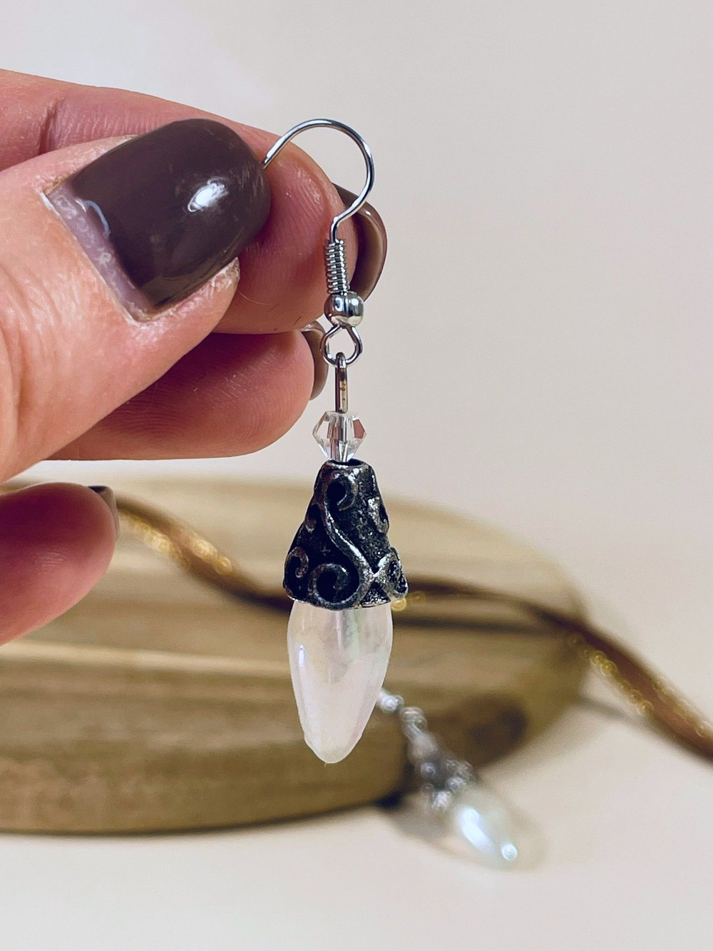 Серьги подвески винтаж