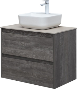 Тумба под раковину Aquanet Nova Lite 75 дуб серый (2 ящика)