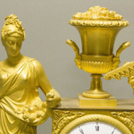 Антикварные Каминные/Кабинетные часы в стиле Ампир