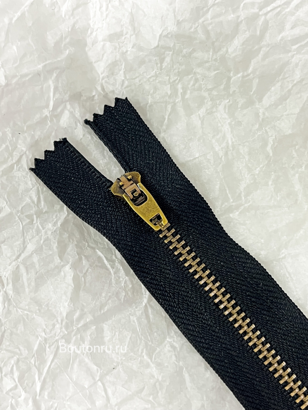 Молния черная бронзовая