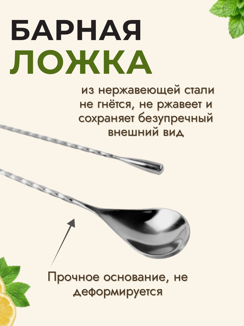 Ложка барная 40 см CGPRO