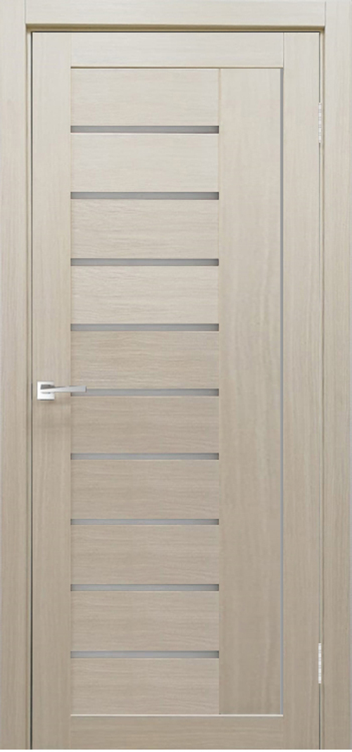 Межкомнатная дверь Y-4 / Цвет тон Кремовая лиственница / Остекление "Сатинат белое" / Двери Верда